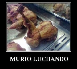 Murió luchando